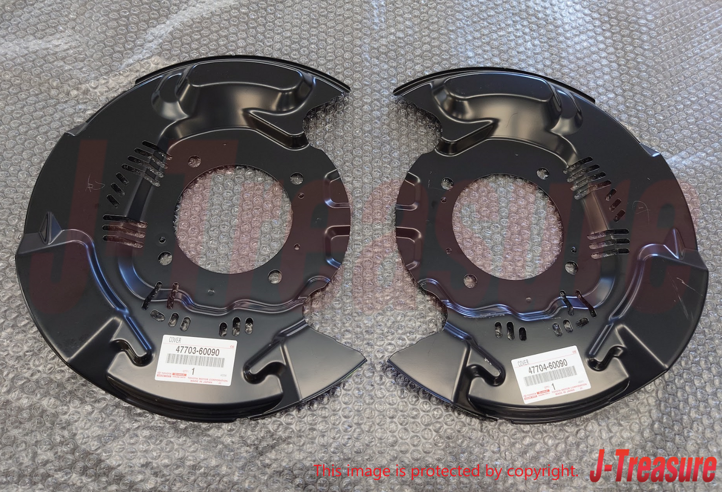 TOYOTA LAND CRUISER 200 LX570 08-15 Genuine Front Disc Brake Dust Cover Set OEM
