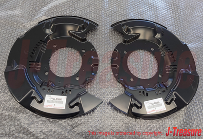 TOYOTA LAND CRUISER 200 LX570 08-15 Genuine Front Disc Brake Dust Cover Set OEM