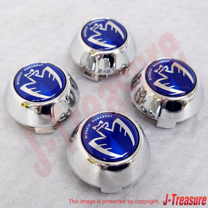 TOYOTA MR2 Spyder MR-S ZZW30 Genuine MIDSHIP RUNABOUT Wheel Center Cap Blue x4