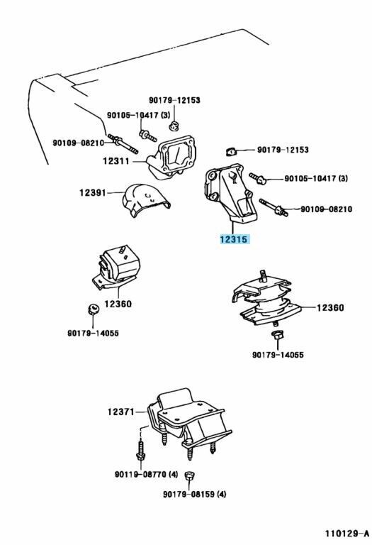 TOYOTA LEXUS Genuine 1JZ-GTE 2JZ-GE 2JZ-GTE Engine Mount Bracket Left Side OEM