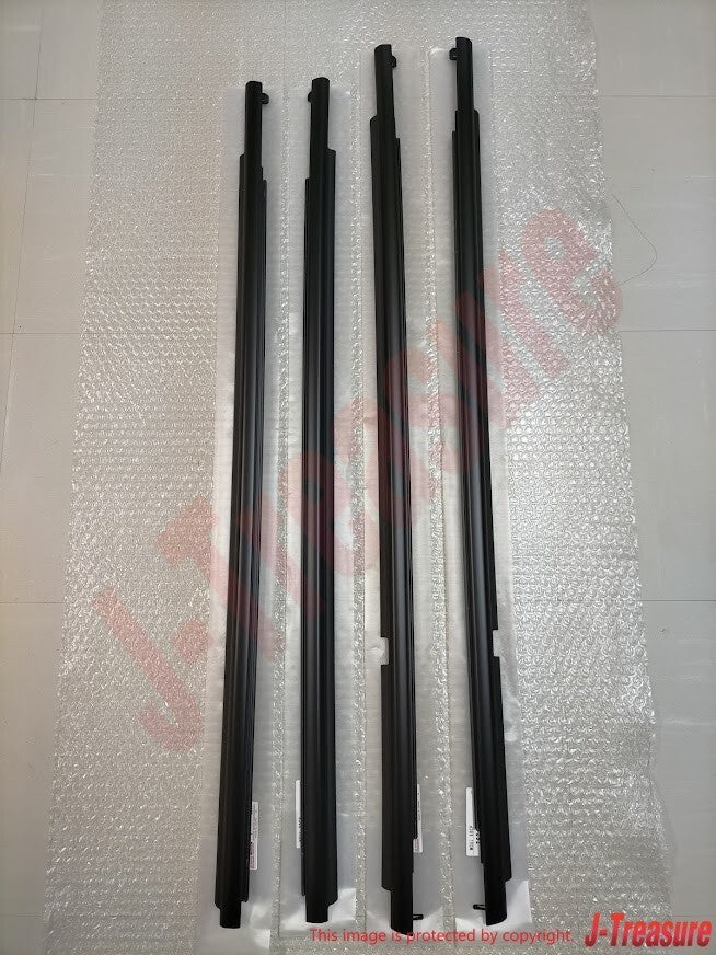 TOYOTA LAND CRUISER 08-15 Genuine Door Belt Molding Front Rear RH & LH Set OEM