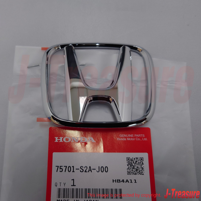 HONDA S2000 AP2 2004-2009 Genuine F/R Center "H" Emblem & Push 4mm Nut Set OEM