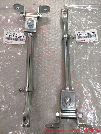 TOYOTA LAND CRUISER BJ40 BJ42 FJ40 FJ45 58-76 Genuine Mirror Arm RH & LH Set OEM