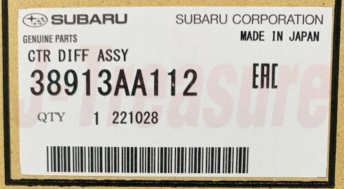 SUBARU LEGACY BP# 2007-2008 Genuine Center Differential Assy 38913AA112 OEM