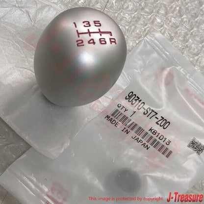 HONDA INTEGRA TYPE-R RSX DC5 Genuine 6MT Aluminum Oval Shift Knob & Nut Set OEM