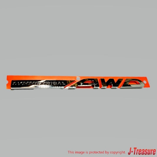 SUBARU IMPREZA GE GH 12-14 Genuine Rear Emblem 窶抓YMMETRICAL AWD窶・93073XA190 OEM