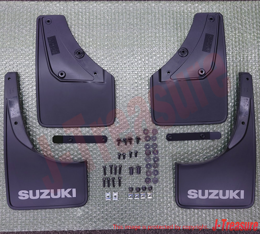 SUZUKI JIMNY SIERRA JB74W Genuin Mud Flap Black 4 Sheets Set 72201-78R00-BK1 OEM