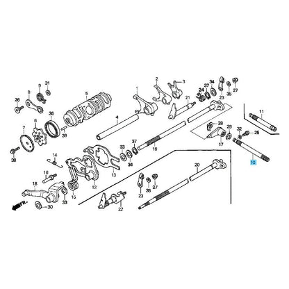 HONDA FOURTRAX RECON TRX250TM '02-09 '11-14 '16-22 Genuine Gearshift Spindle OEM