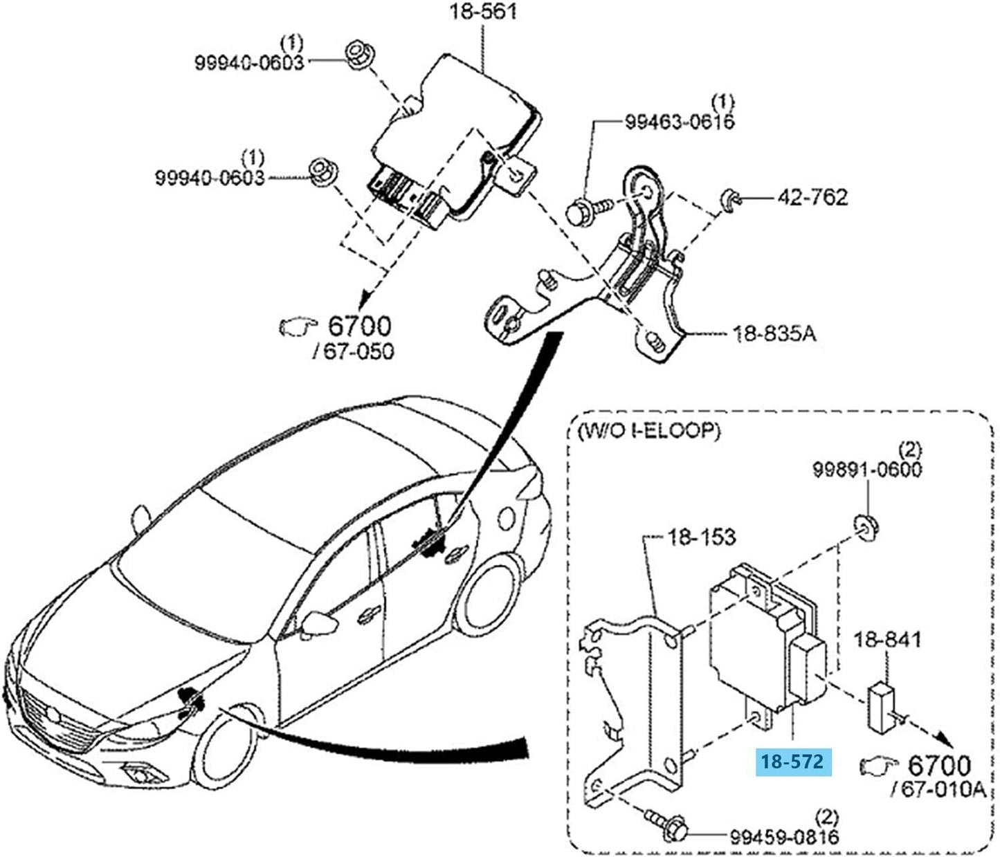 MAZDA CX-5 KE 13-20 Genuine ECU Control Unit DC-DC Converter P5E1-18-572 OEM