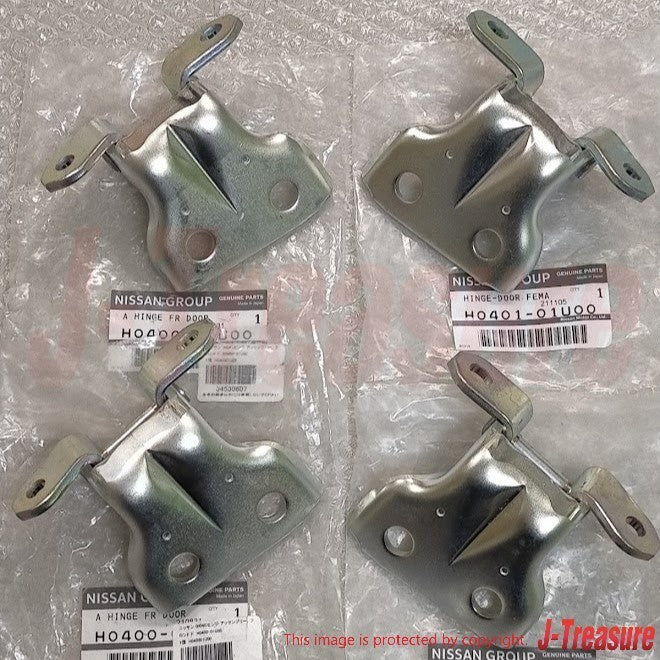 NISSAN SKYLINE R32 GT-R BNR32 Genuine Door Hinges Upper & Lower RH & LH Set OEM