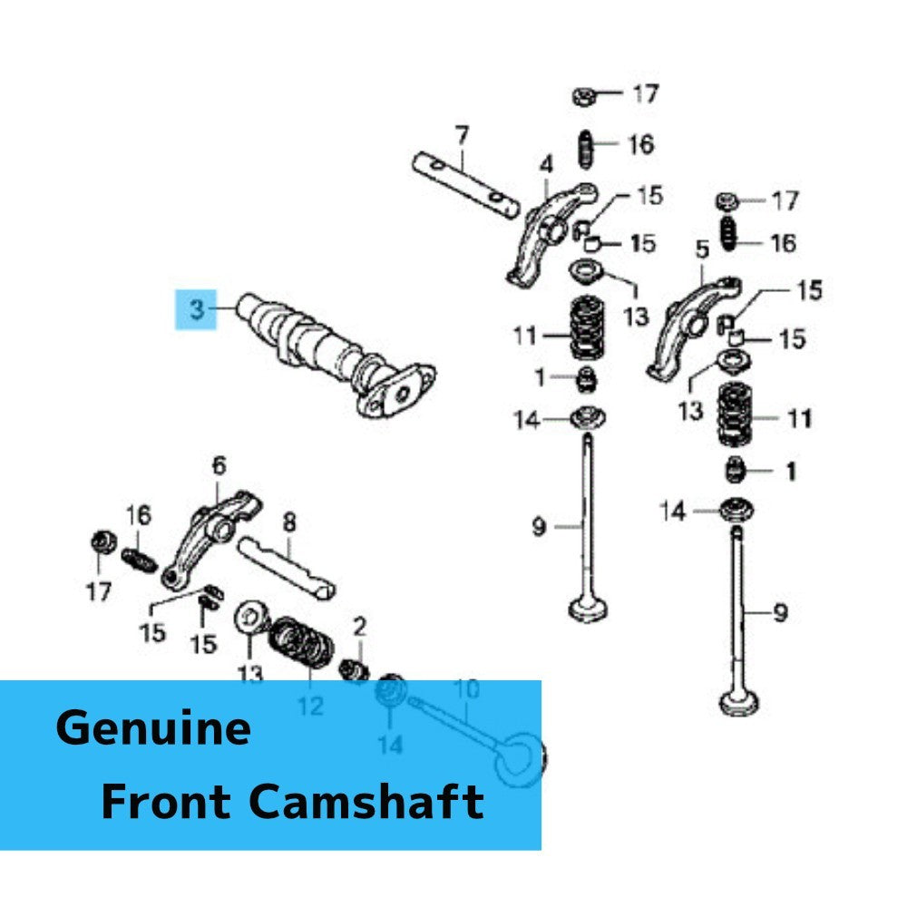 HONDA VT750RS SHADOW RS '10-13 Genuine Front Camshaft 14110-MEG-000 OEM