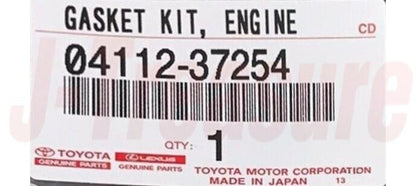 TOYOTA PRIUS ZVW30 2010-2015 Genuine Engine Valve Gasket Kit 04112-37254 OEM