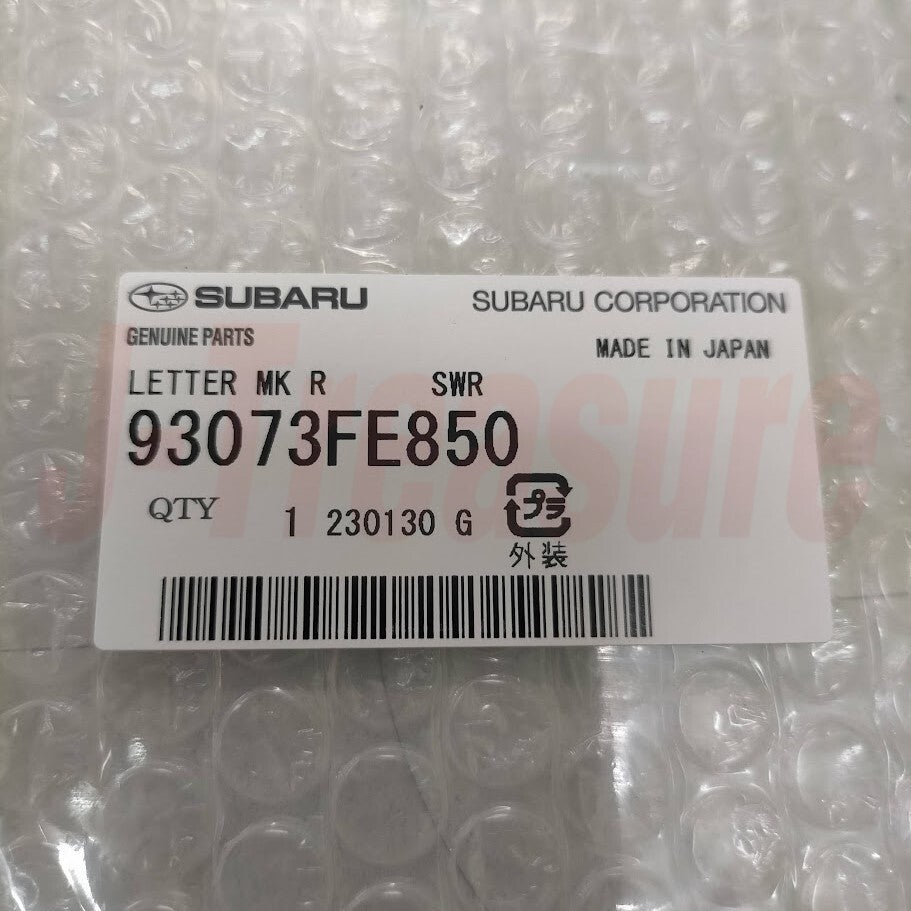 SUBARU IMPREZA WRX STI Genuine Rear Emblem Badge Carbon SWRT 93073FE850 OEM