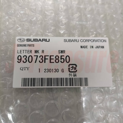 SUBARU IMPREZA WRX STI Genuine Rear Emblem Badge Carbon SWRT 93073FE850 OEM