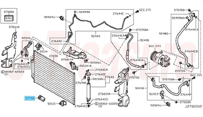 NISSAN PATHFINDER R52 2013-2020 Genuine Ambient Air Temp Sensor 27722-3VA0A OEM
