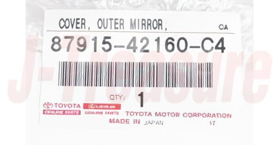 TOYOTA 4RUNNER GRN280 14-22 Genuine Outer Mirror Cover Right 87915-42160-C4 OEM