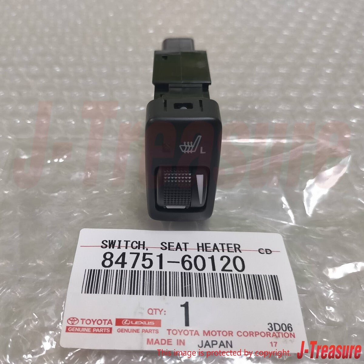 TOYOTA 4RUNNER GRN210 2003-2009 Genuine Seat Heater Switch LH 84751-60120 OEM
