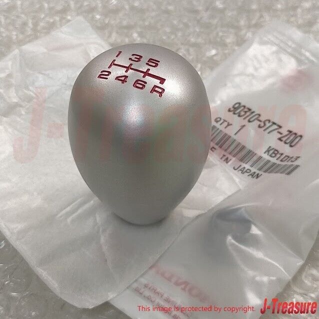 HONDA INTEGRA TYPE-R RSX DC5 Genuine 6MT Aluminum Oval Shift Knob & Nut Set OEM