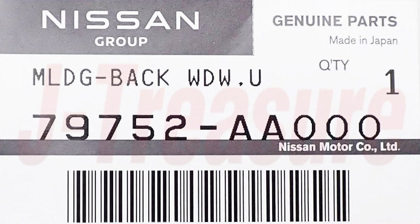 NISSAN SKYLINE GT-R BNR34 Genuine Rear Window Upper Molding 79752-AA000 OEM