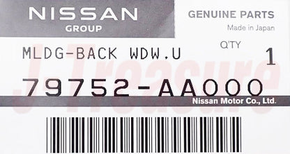 NISSAN SKYLINE GT-R BNR34 Genuine Rear Window Upper Molding 79752-AA000 OEM