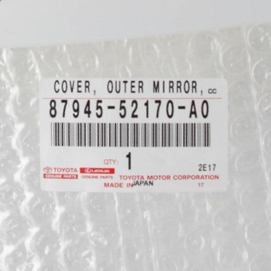 TOYOTA PRIUS C 2011-2019 NHP10 Genuine Cover Outer Mirror White RH & LH Set OEM