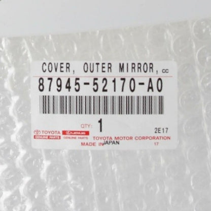 TOYOTA PRIUS C 2011-2019 NHP10 Genuine Cover Outer Mirror White RH & LH Set OEM