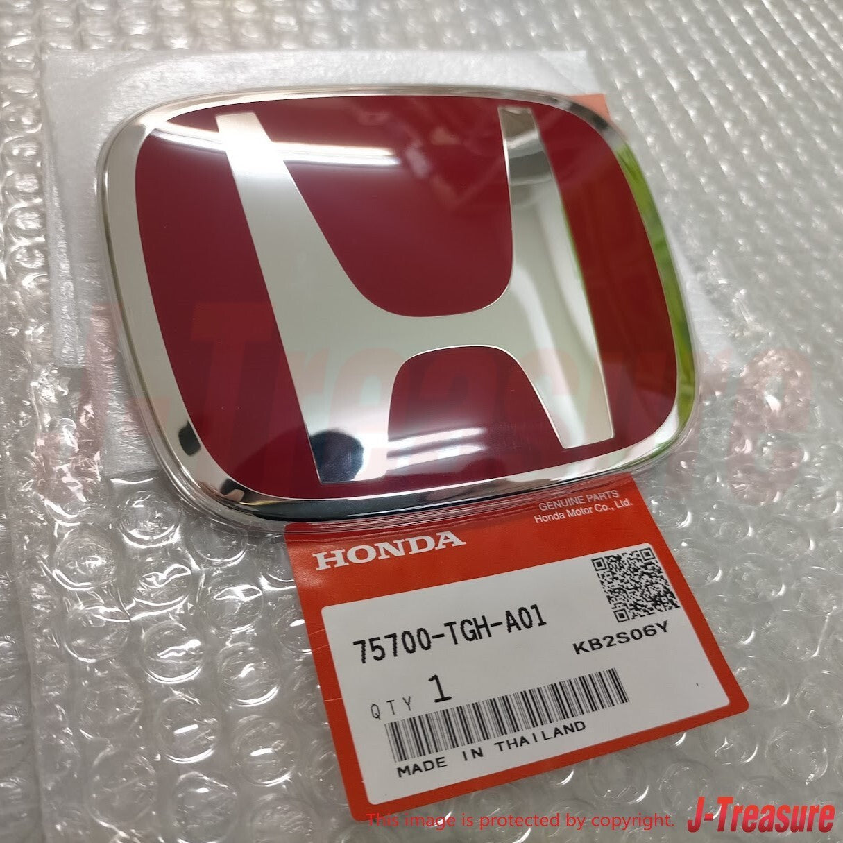 HONDA CIVIC TYPE-R FK8 2017-2019 Genuine Front & Rear Red "H" Emblem Set OEM