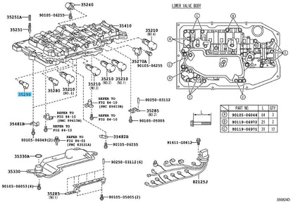 TOYOTA LEXUS URL10 16-20 Genuine Line Pressure Control Solenoid Assy 35290-50020