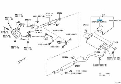 TOYOTA 86 GT86 FR-S ZN6 SUBARU BRZ ZC6 Genuine Exhaust Muffler Cut Tip 2set OEM