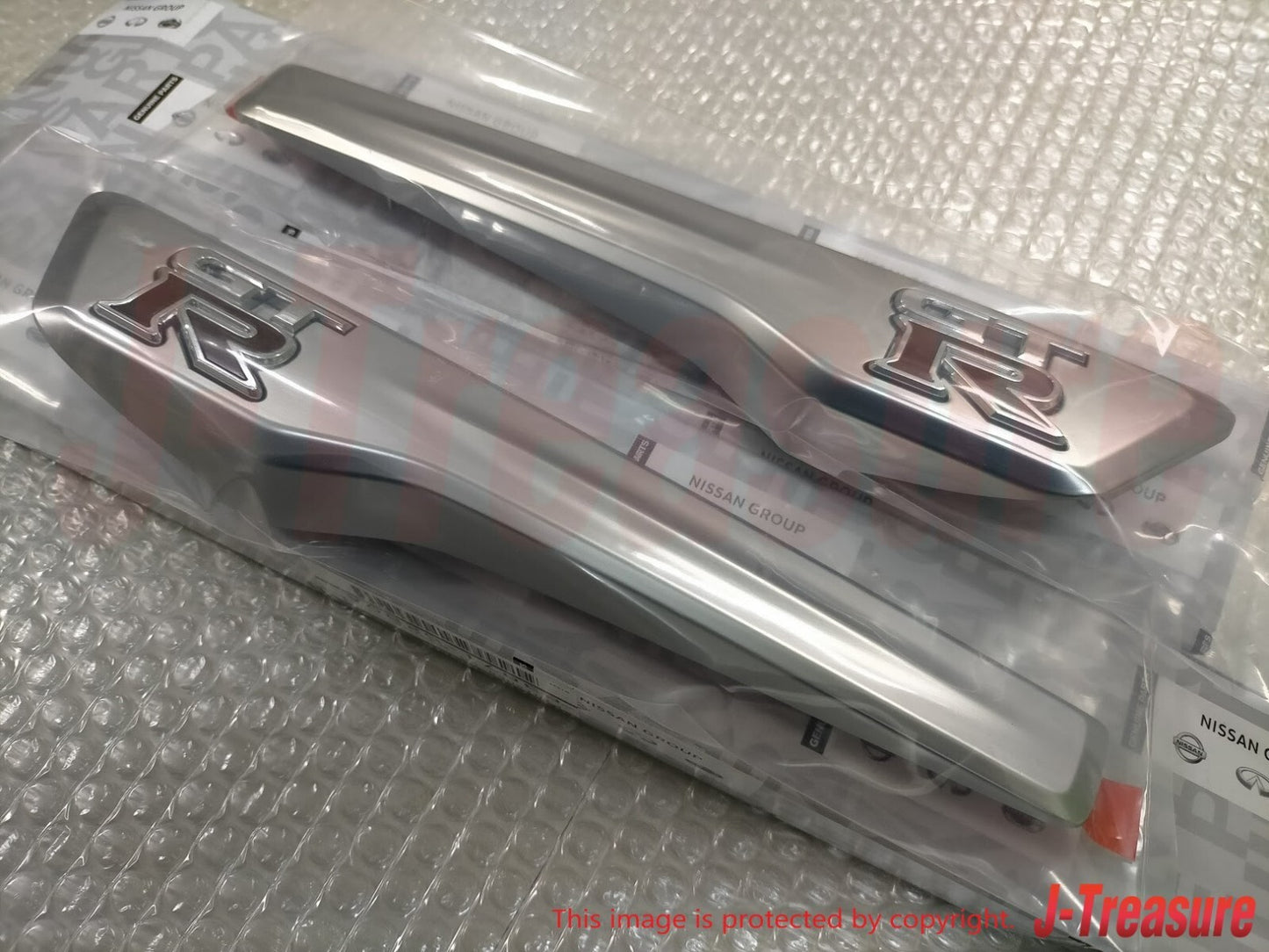 NISSAN GT-R R35 13-21 Genuine Emblem Finisher Front Fender Right & Left Set OEM