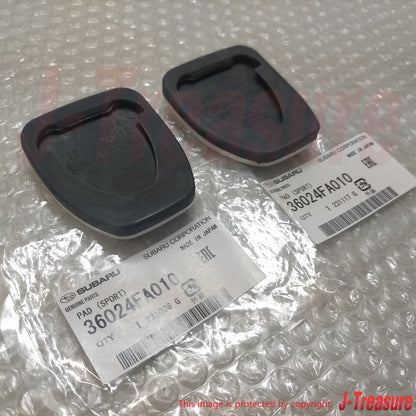 SUBARU IMPREZA WRX STI GDF 04-06 Genuine Aluminum Clutch & Brake Pedal Pad Set