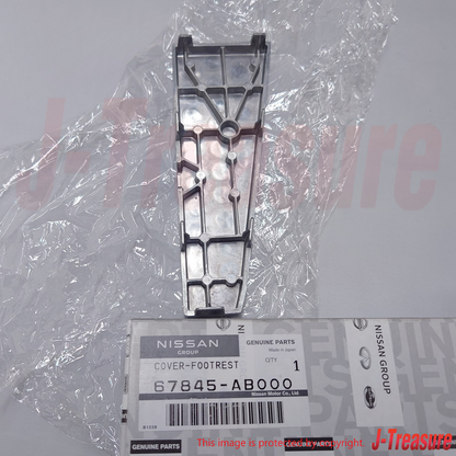 NISSAN SKYLINE GT-R R33 R34 95-02 Genuine Foot Rest & Aluminum Cover Set OEM