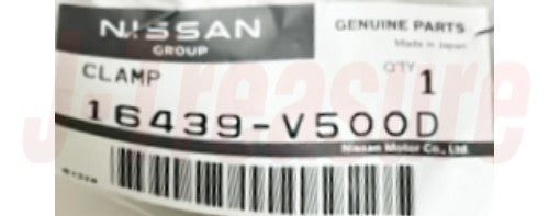 NISSAN SKYLINE GT-R R33 R34 Genuine Crankcase Blowby Gas Hose A & Clamp(x2) Set