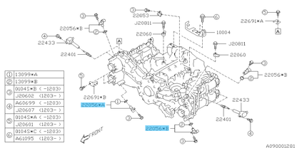 SUBARU FORESTER SJ# 2011-2017 Genuine Camshaft Sensor Assy 22056AA270 x2 Set OEM