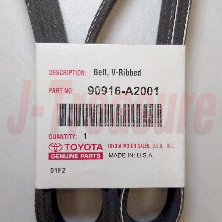 TOYOTA TACOMA GRN2## 05-14 Genuine 1GR-FE Drive Belt & Idle Pulley Set OEM