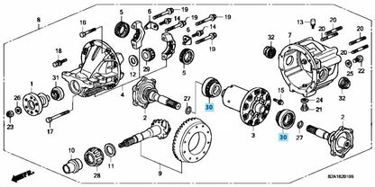 HONDA S2000 AP1 AP2 Genuine Differential Side Bearing 91003-PCZ-003 2pcs Set OEM