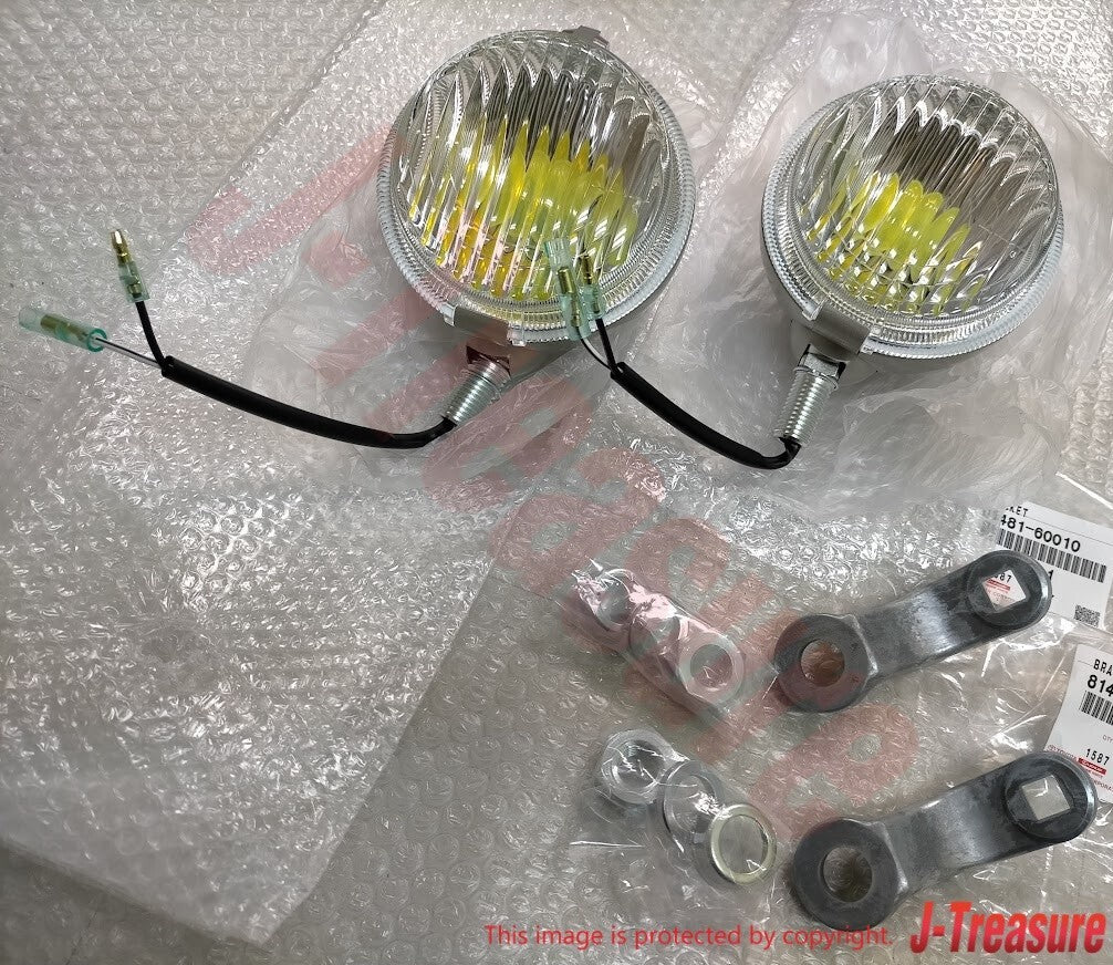 TOYOTA LAND CRUISER 40 Series Genuine Fog Lamp & Bracket Right & Left Set OEM
