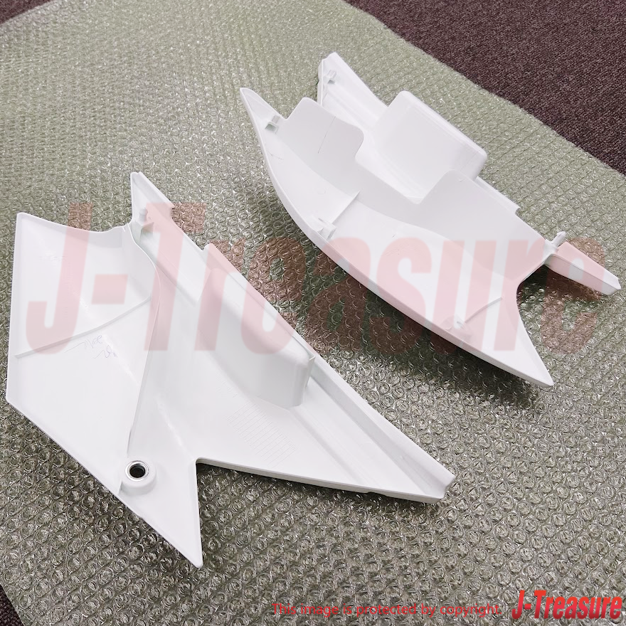 KAWASAKI KLX140 08-24 Genuine Rear Side Cover B.WHITE RH & LH Set OEM