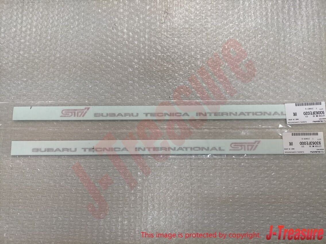 SUBARU IMPREZA WRX STi GDB Genuine Front Door Side STi Decal Sticker RH & LH Set