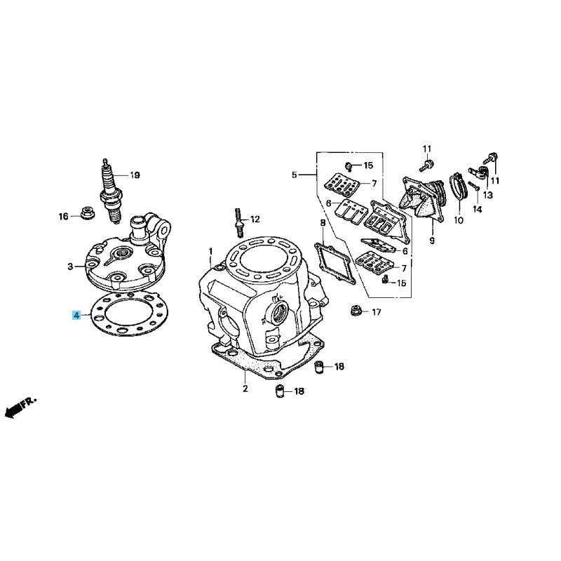HONDA CR250R 1992-2001 Genuine Engine Cylinder Head Gasket 12254-KZ3-860 OEM