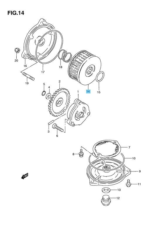 SUZUKI GZ250 1999-2010 Genuine Engine Oil Filter 16510-38240 OEM