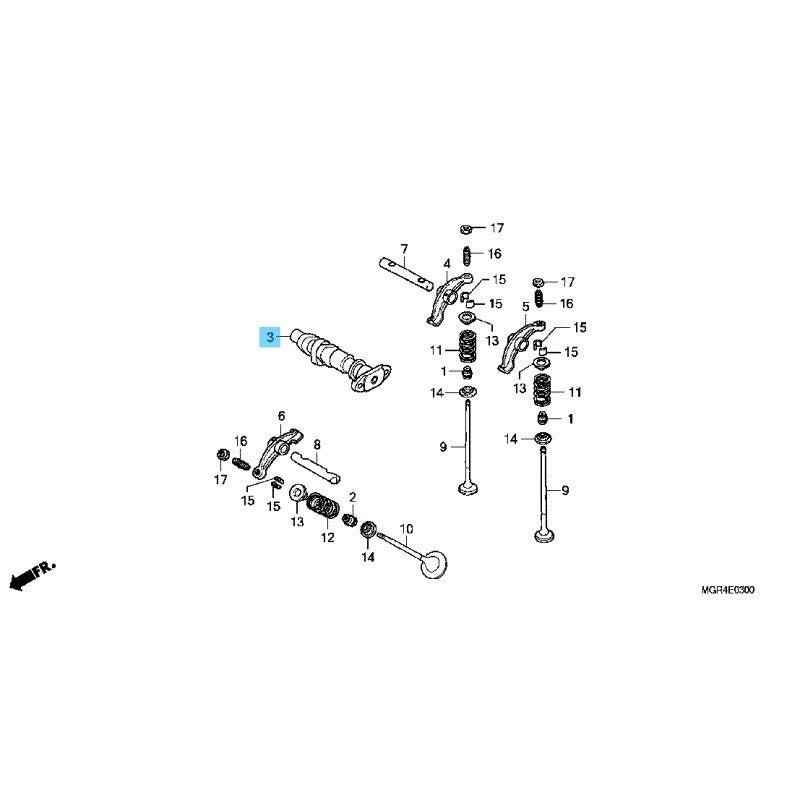 HONDA VT750RS SHADOW RS '10-13 Genuine Front Camshaft 14110-MEG-000 OEM