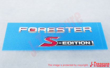 SUBARU FORESTER SH9 10-11 Genuine Rear Letter Mark Emblem "S-EDITION" 93073SC150
