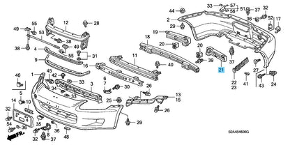 HONDA S2000 AP1 '00-02 Genuine R/Bumper Absorber LH 71575-S2A-A00 For US Model