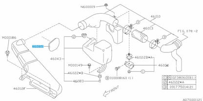 SUBARU IMPREZA WRX STI GC# Genuine Air Intake Fender Plug Cap Block 46059FA000