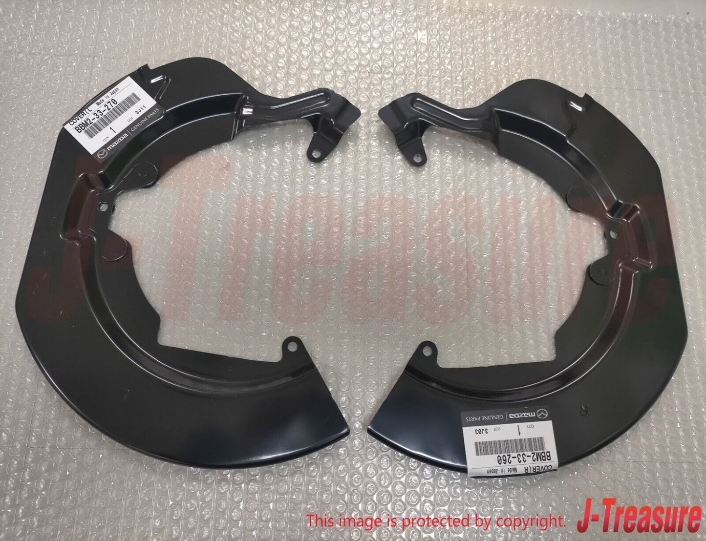 MAZDA MAZDA3 BK BL 2008-2013 Genuine Front Brake Splash Shield RH & LH Set OEM