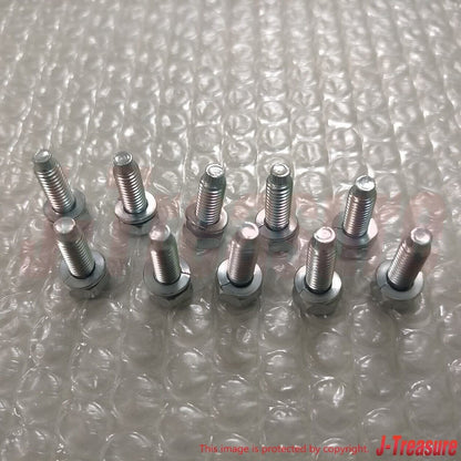 NISSAN INFINITI Q50 Q60 16-20 Genuine Oil Pan mounting screws 11035AG90A x10 OEM