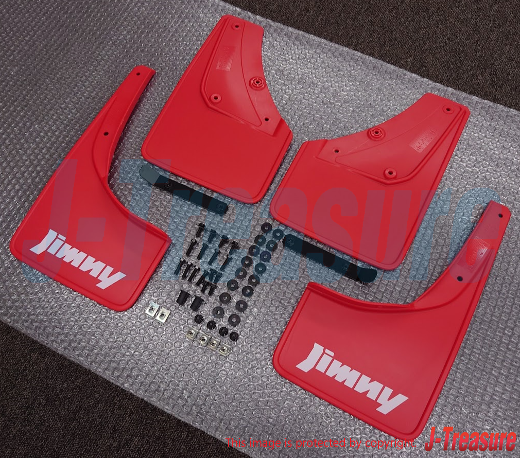 SUZUKI JIMNY SIERRA JB74W Genuin Mud Flap Red 4 Sheets Set 72201-78R00-RD1 4 OEM