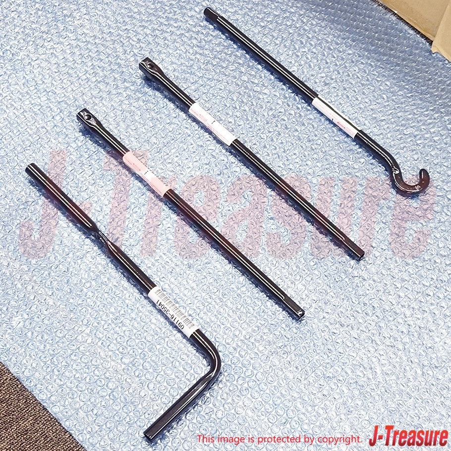 TOYOTA HILUX LN110L '93-97 Genuine Jack Handle Lever & Extension(x2) & Rod Set