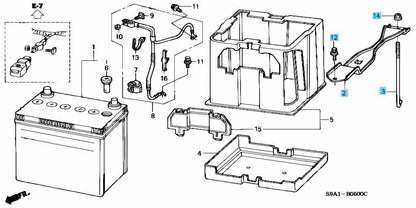 HONDA CR-V RD4 RD5 RD6 RD7 2002-2006 Genuine Battery Setting Plate Kit OEM